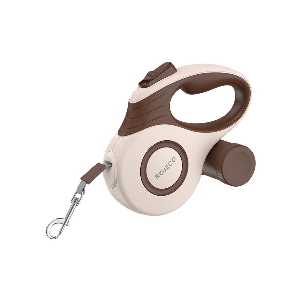 Rojeco A12 5M Automatic Retractable Dog Leash (brown)