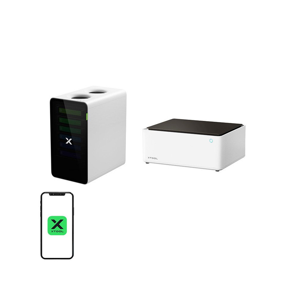 2-in-1 xTool M1 10W Laser Engraver + xTool SafetyProTM AP2 Smoke Absorber