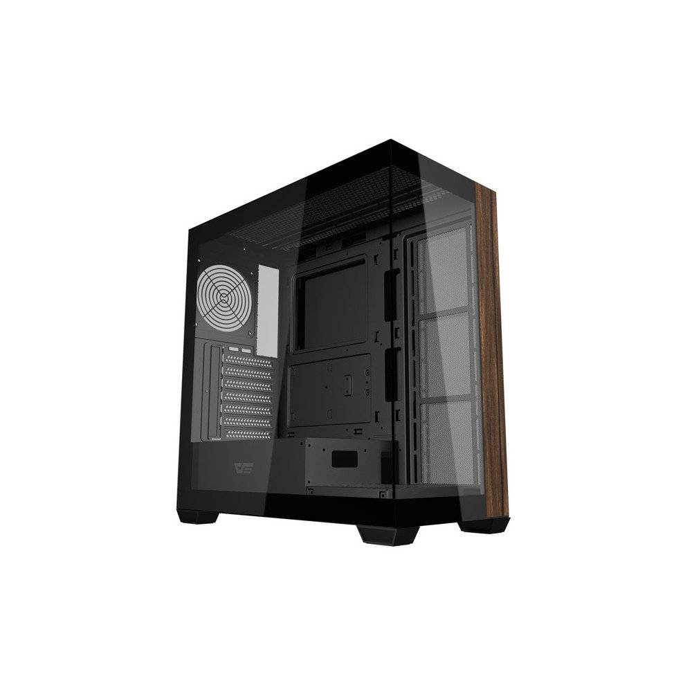 Darkflash DS900W datora korpuss bez ventilatoriem (melns)