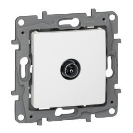 TV MALE PASSTHROUGH 10DB WHITE