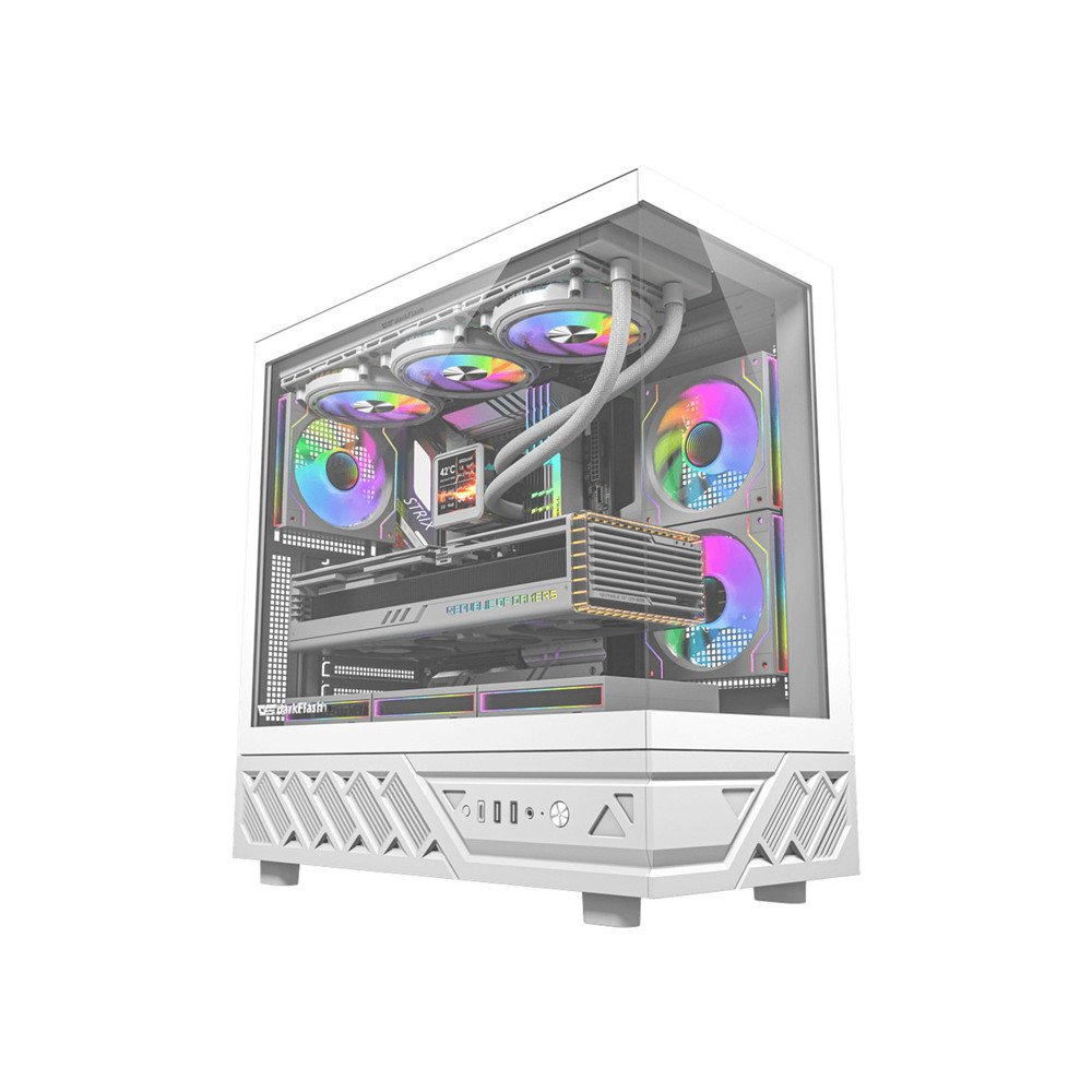 DarkFlash DS950 computer case (white) + 6 fans
