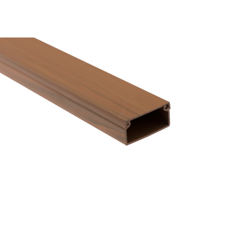 Kabeļu kanāls tumši brūns 30x25mm