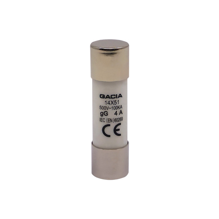 14x51 gG 4A cilindrinis saugiklis 500VAC