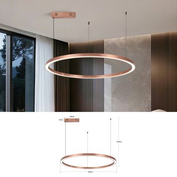 Immax NEO FINO UUS Nutikas rippvalgusti 80cm CCT 60W, Zigbee 3.0 vask