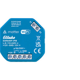 Impulsslüliti relee IP Matteriga Wi-Fi kaudu, valikuline EnOcean, 1 kontakt, mitte potentsiaalivaba, 16A