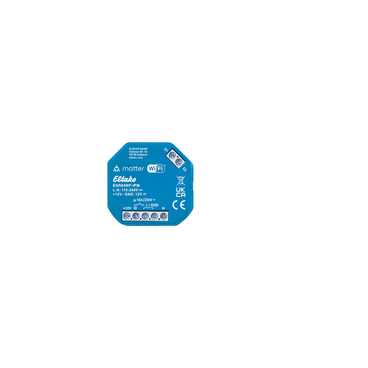 Impulsslüliti relee IP Matteriga Wi-Fi kaudu, valikuline EnOcean, 1 kontakt, mitte potentsiaalivaba, 16A