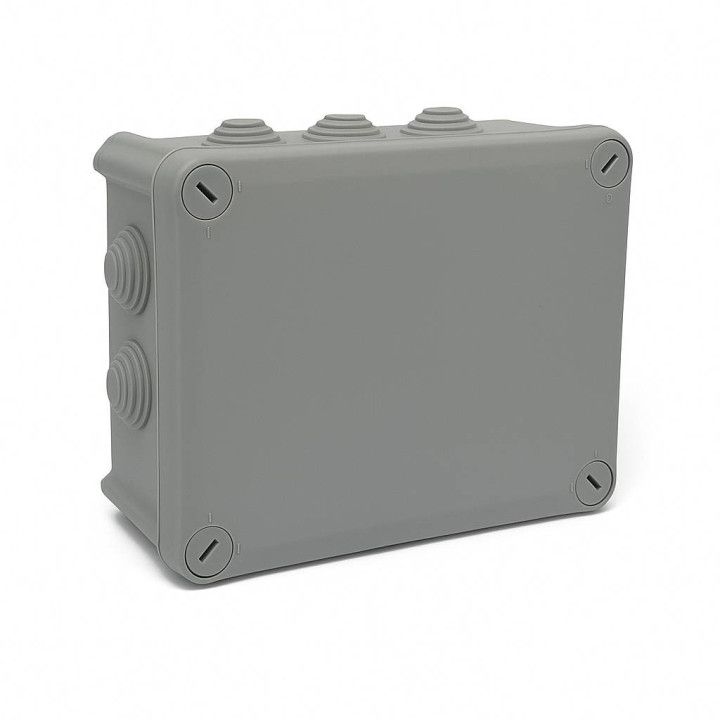 Jungiamoji dėžutė IP66, 150x115x65mm su kabelių įvadais