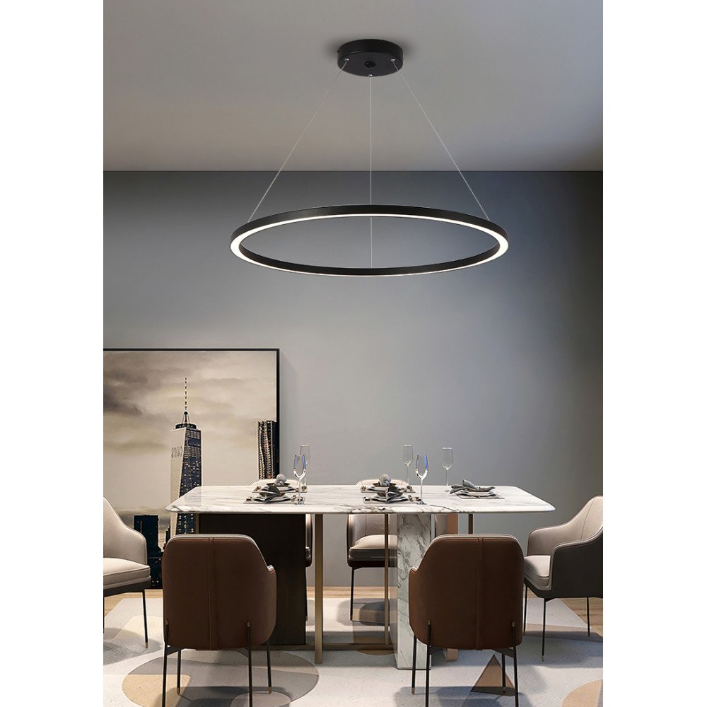Immax NEO FINO Smart pakabukas sviesus juodas 80cm CCT 60W, Zigbee 3.0