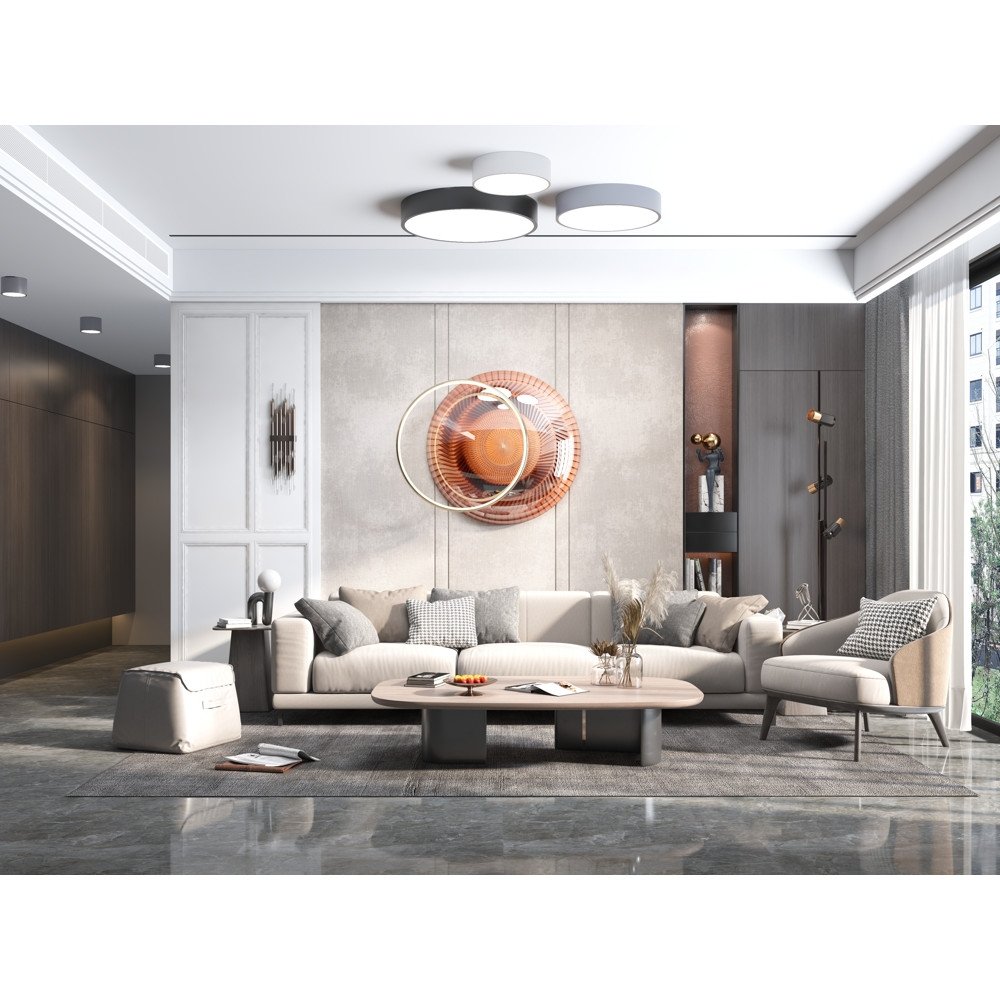 Immax NEO RONDATE SLIM nutikas laevalgusti 25 x 7 cm 18W must Zigbee 3.0