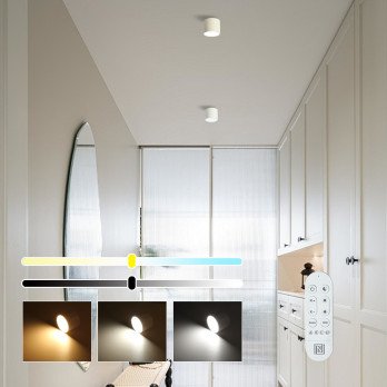 Immax NEO LITE RONDATES Smart Ceiling. Sviestuvas 11,5cm 18W 1458lm Tuya WiFi palaikymas BEACON baltas