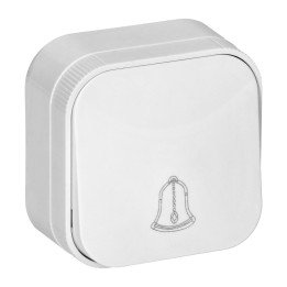 Surface-mounted doorbell switch ToDO IP20, white