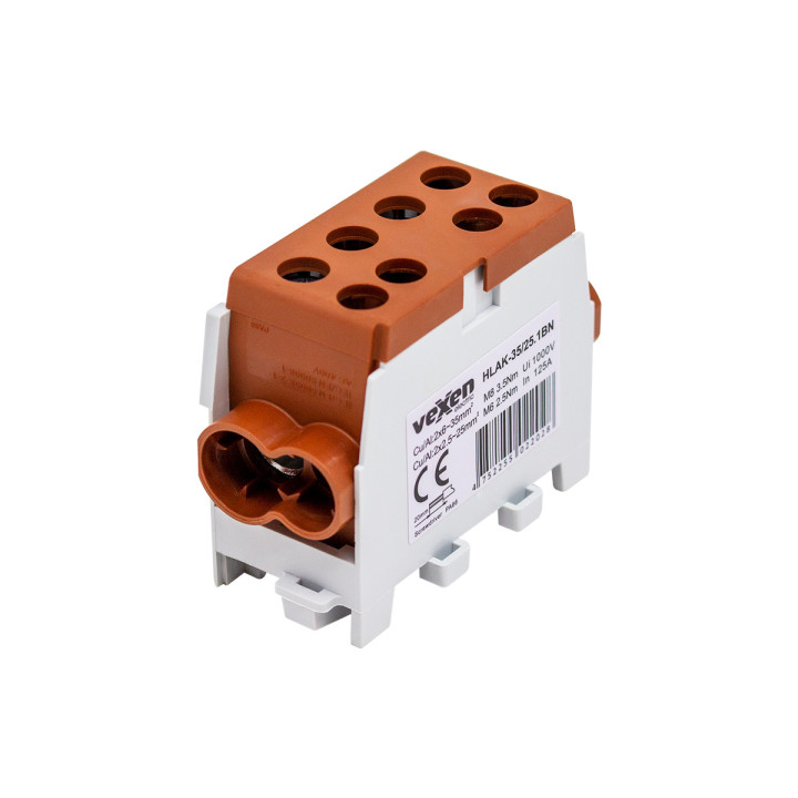 HLAK klemm Al/CU 2x35-2x25mm - pruun