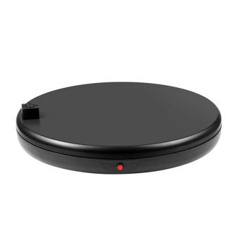 Pyoriva nayttoteline Puluz pistorasialla 45 cm (musta)