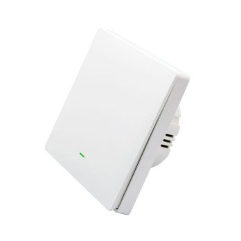 SmartWise B61 UNI Wi-Fi + eWeLink-Remote, 1-gang smart wall switch, universial wiring, physical push-button, white