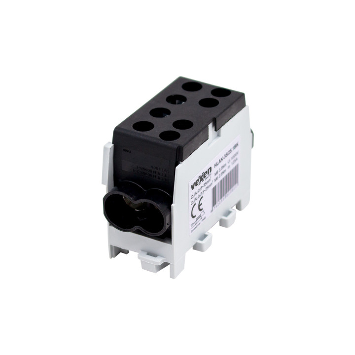 HLAK terminalas Al/CU 2x35-2x25mm - juodas