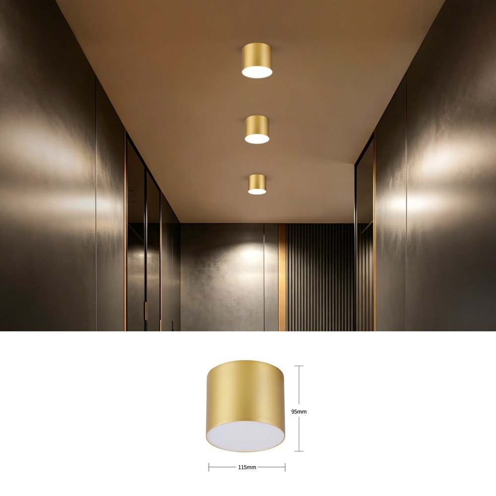 Immax NEO LITE RONDATES Smart Ceiling. Gaismeklis 11,5cm 18W 1458lm Tuya WiFi atbalsts BEACON gold