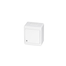 BETA cross switch surface white IP44