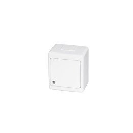 BETA cross switch surface white IP44