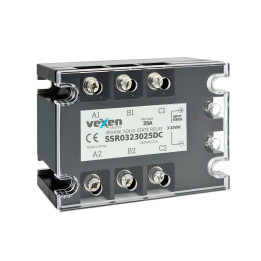Solid state relay 3NO, 25A, 3-32VDC