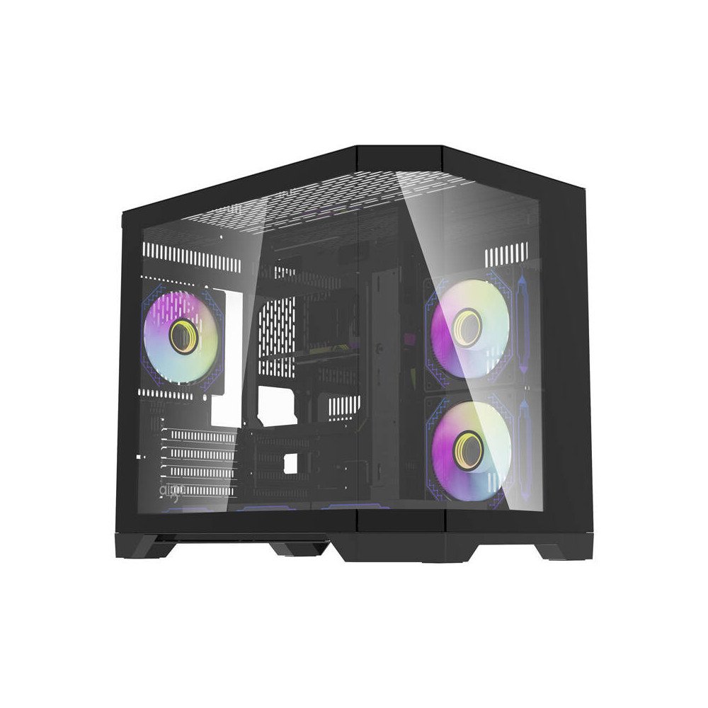 Darflash FT418 computer case + 6 aRGB fans (black)