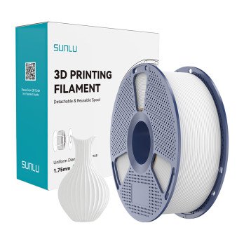 Sunlu PLA Classic valge hoogniit 1,75mm 1KG