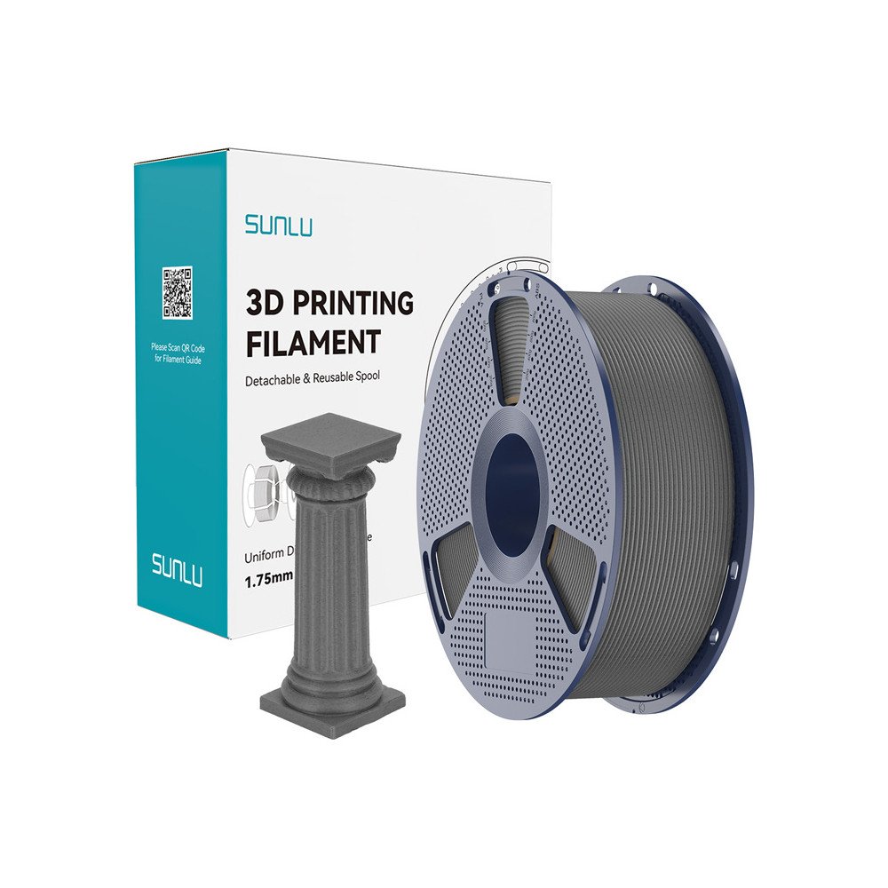 Sunlu PLA High-Speed Marble Gray Concrete filament