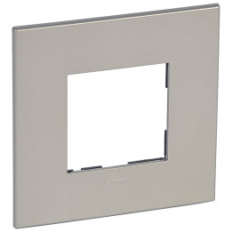 Legrand Arteor 2-Module Pearl Aluminium Plate