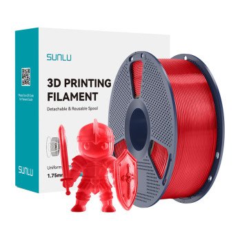 Sunlu PLA+ filament (labipaistev punane)