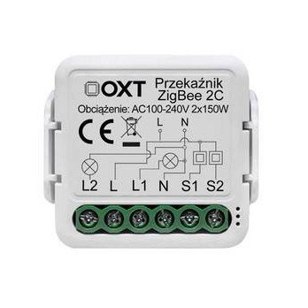 OXT Mini Module 2-Channel ZigBee Relay TUYA savietojams
