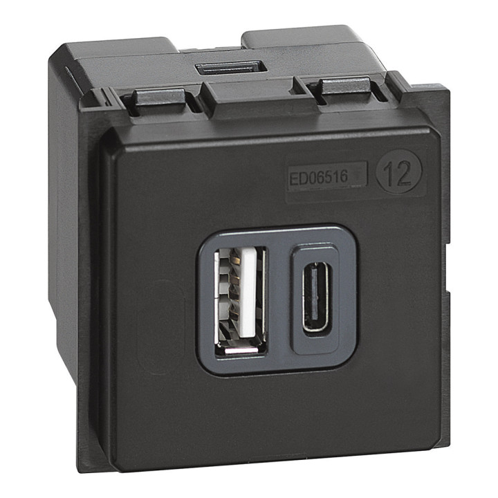 5 Vdc A ir C tipo USB įkroviklis