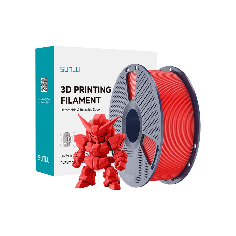 Sunlu PLA+ 2.0 Filament (Red)