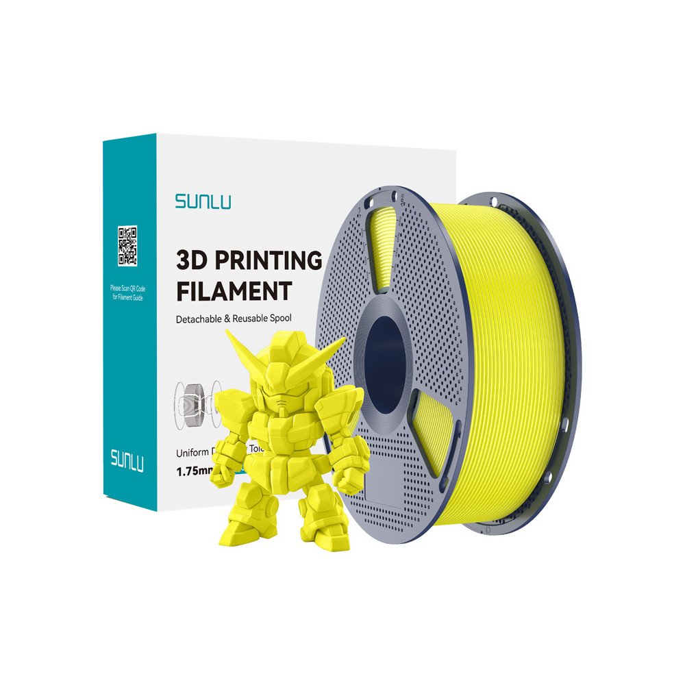 Sunlu PLA+ 2.0 Filament (Yellow)