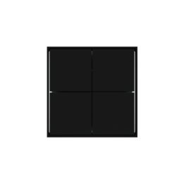 Ekinex накладка Form/Flank/NF 40x40 mm черный пластик EK-TQQ-GAE-