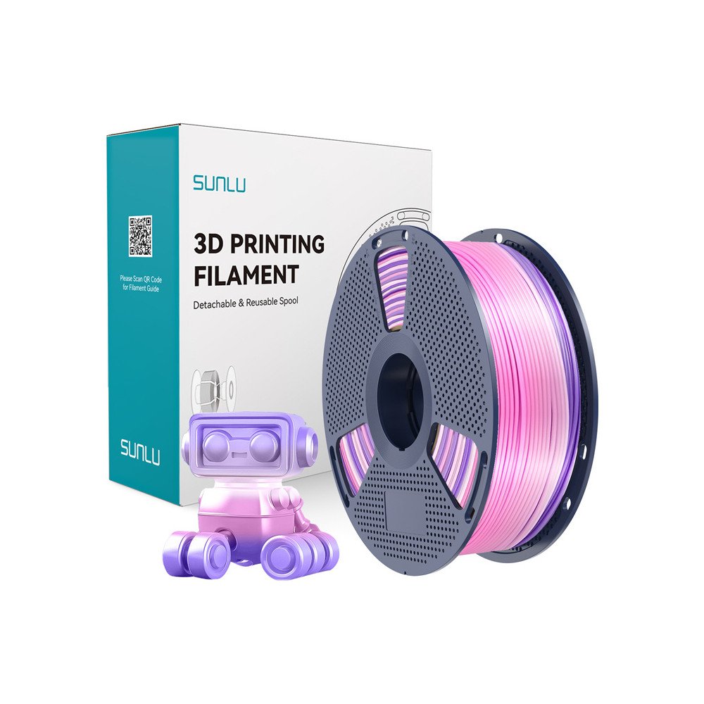 Sunlu PLA+ siidfilament (vikerkaar) 03