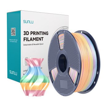 Sunlu PLA+ silkkifilamentti (Rainbow) 04