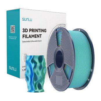 Sunlu PLA+ Silk Dual Color Filament (sinivihrea)