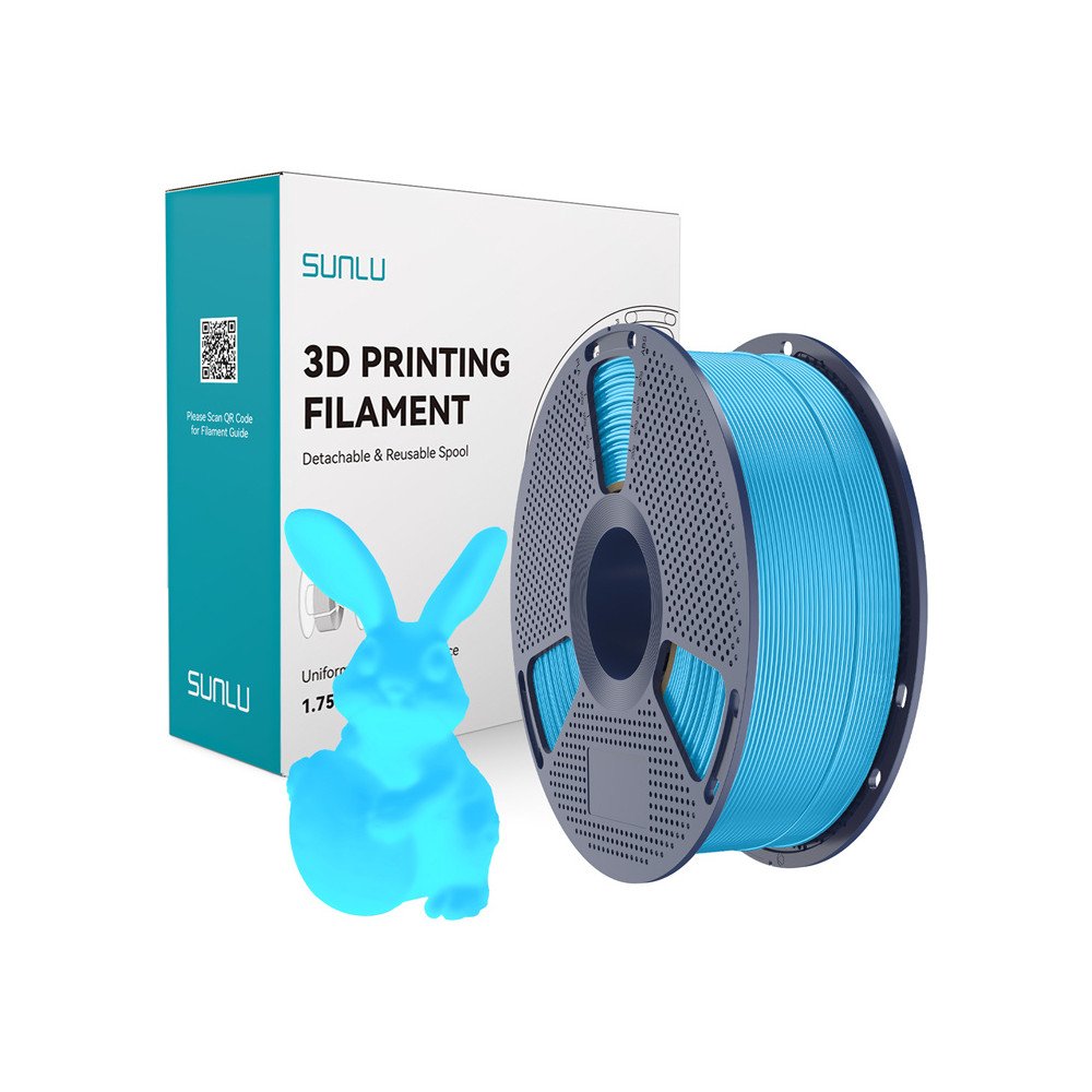 Filament Sunlu PLA Glow In The Dark (niebieski)