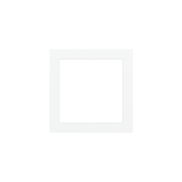 Ekinex plāksne Form/Flank/NF 80x80 mm Pure white plastmasa EK-PQS-GAR
