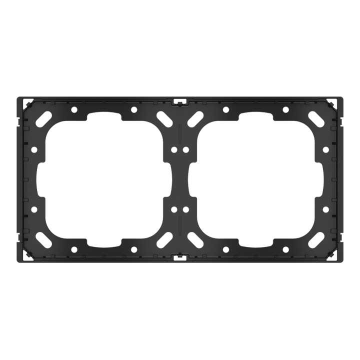Mounting adapter for 1 double plate with Form-Flank frame (Ekinex devices)