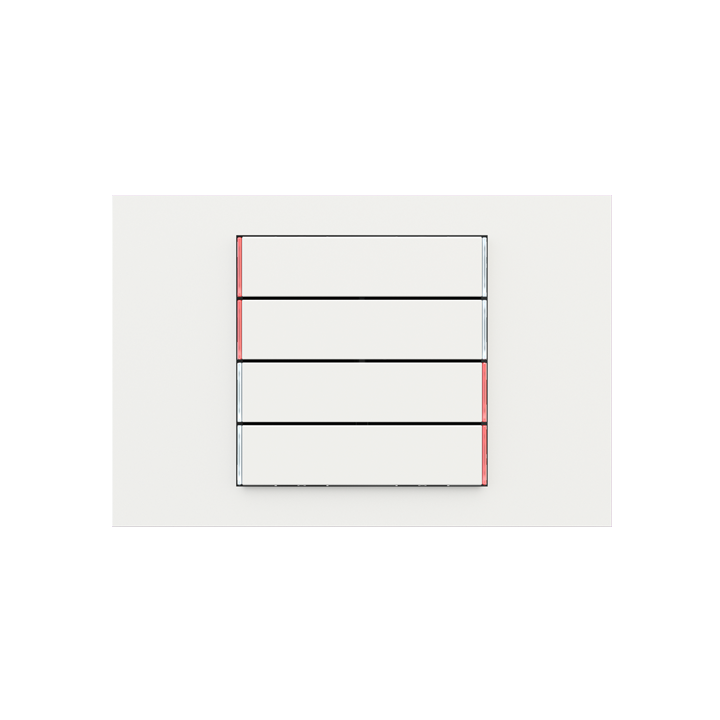 Ekinex plāksne 71 60x15 mm White Malè Fenix NTM EK-T4R-FBM