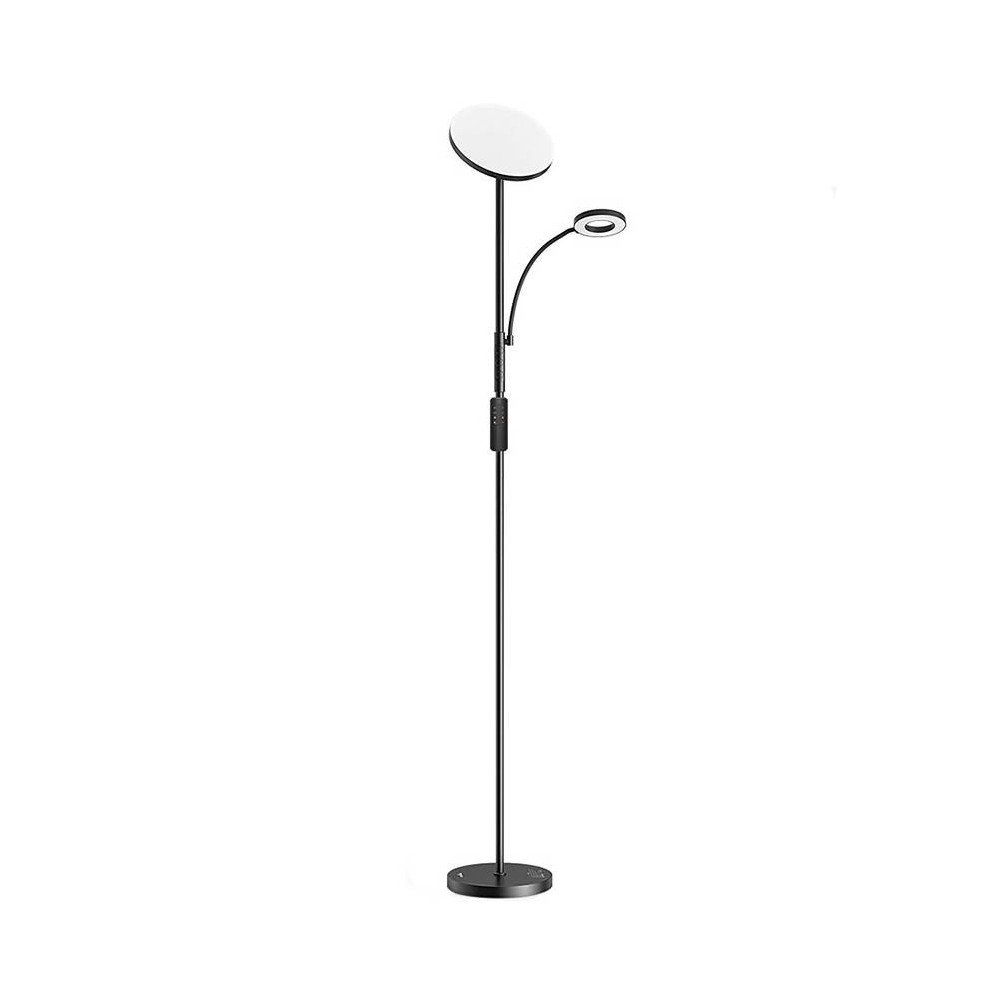 Kaksinkertainen lattiavalaisin kaukosaatimella BlitzWill BWL-FL-0001, 36W (musta)