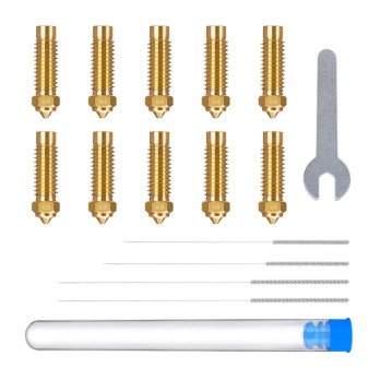 ELEGOO Neptune 4 Plus / 4 Max messinki-suutinsarja (0,4 mm x 4, 0,6 mm x 2, 0,8 mm x 2, 1,0 mm x 2)