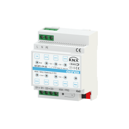 Gateway DALI-KNX 2 channels with advanced functions