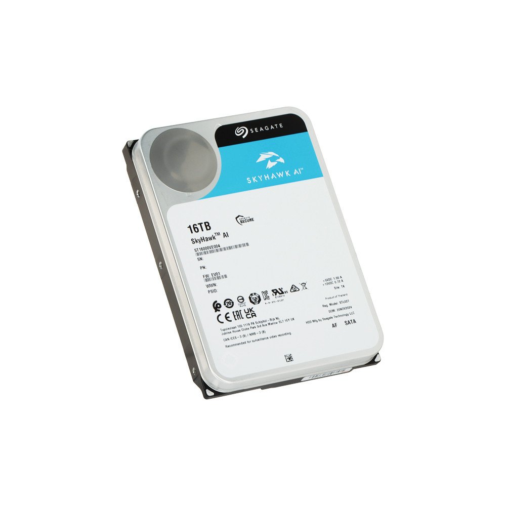 HDD DVR:lle HDD-ST16000VE004 16TB 24/7 SkyHawk AI SEAGATE