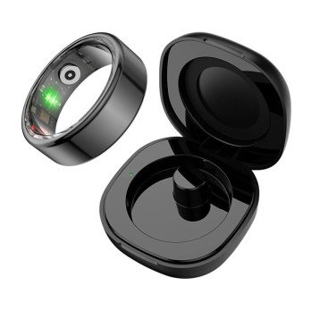 COLMI R02 Smart Ring, 10. izmers, 19,8 mm (melns) + ladesanas macins