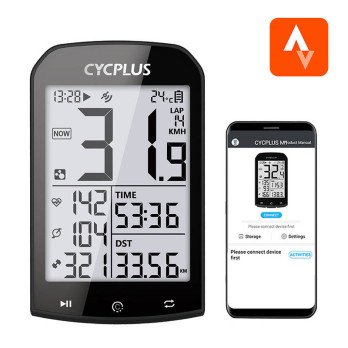GPS rattakompuuter Cycplus M1 - uhildub Strava, Trainingpeaksi jne.