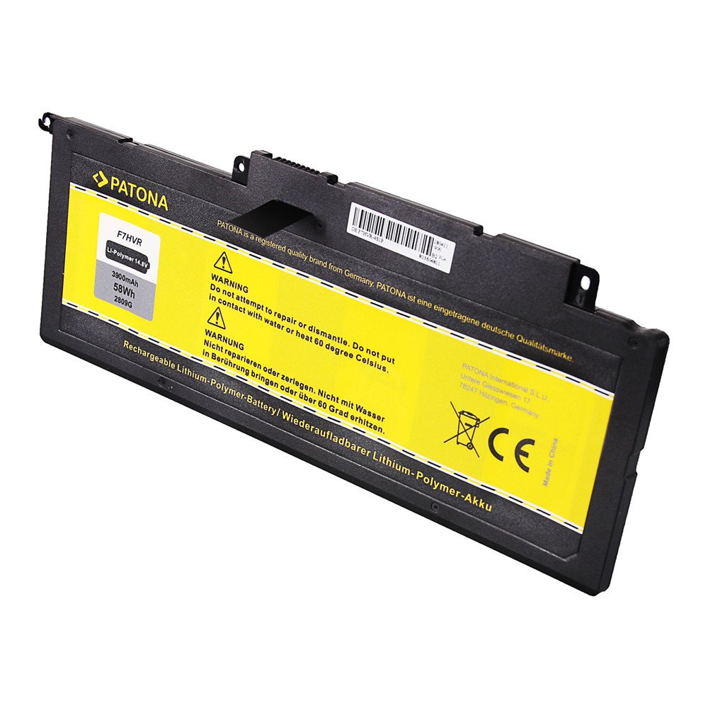 Akumulators Dell Insp. 17 7737 3900 mAh Li-pol 14,8V F7VHR