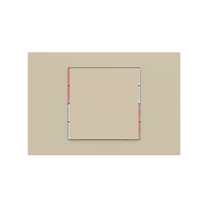 Ekinex plāksne 71 60x60 mm bēšs Fenix NTM EK-T1Q-FBL
