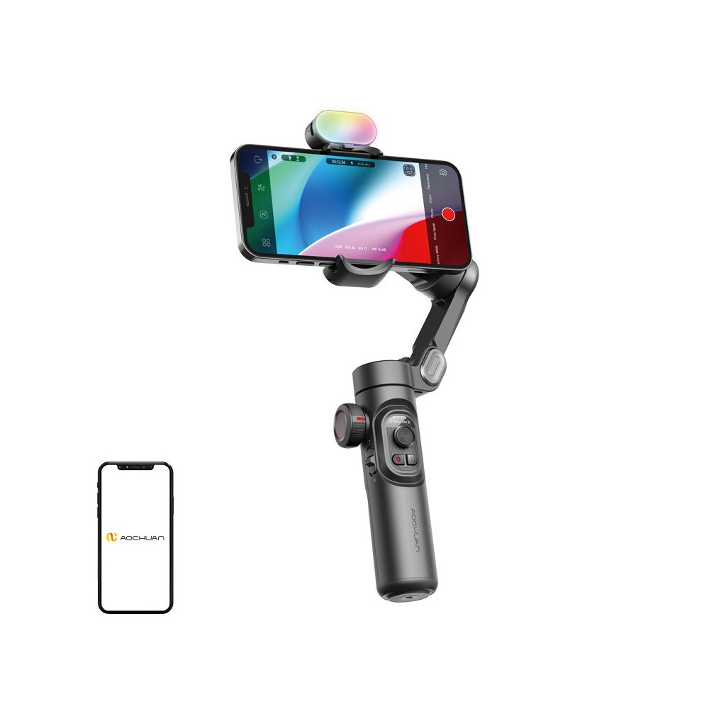 AOCHUAN XE Gimbal RGB valgustusega (must)