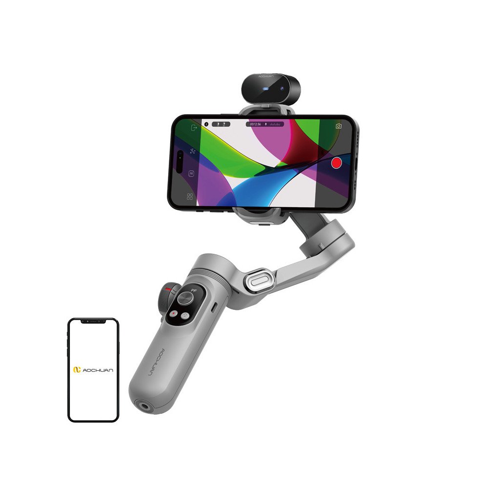 AOCHUAN X Pro Gimbal AI-antureilla (harmaa)